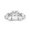 1.00ct Moissanite Engagement Ring 14K White Gold