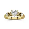 1.00ct Moissanite Engagement Ring 14K Gold