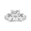 2.00ct Moissanite Engagement Ring 14K White Gold