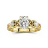 1.50ct Moissanite Engagement Ring 14K Gold