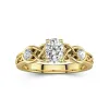 1.00ct Moissanite Engagement Ring 14K Gold