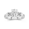 2.00ct Moissanite Engagement Ring 14K White Gold