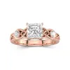 1.50ct Moissanite Engagement Ring 14K Rose Gold