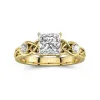 1.50ct Moissanite Engagement Ring 14K Gold