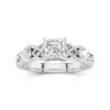 1.00ct Moissanite Engagement Ring 14K White Gold