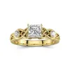 1.00ct Moissanite Engagement Ring 14K Gold