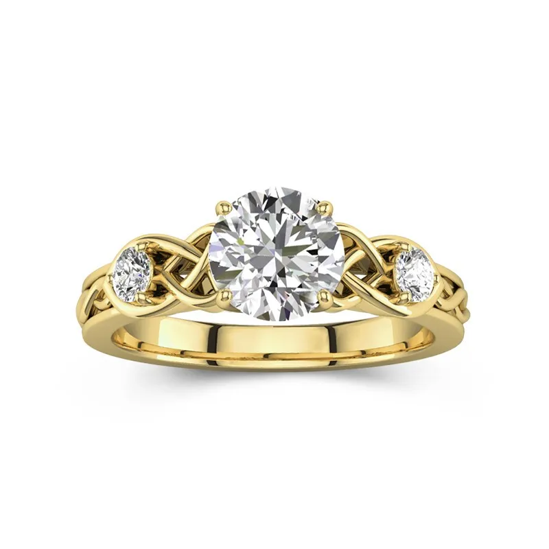 1.50ct Moissanite Engagement Ring 18K Gold