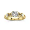 1.00ct Moissanite Engagement Ring 18K Gold