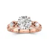 2.00ct Moissanite Engagement Ring 14K Rose Gold