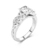 1.50ct Moissanite Engagement Ring 14K White Gold