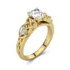 1.50ct Moissanite Engagement Ring 14K Gold