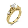 1.50ct Moissanite Engagement Ring 14K Gold