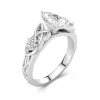 1.00ct Moissanite Engagement Ring 14K White Gold