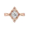 Celtic Knot Solitaire Engagement Ring 1.00ct Moissanite