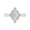 Noeud celtique Solitaire Bague de fiançailles 1.00ct Moissanite