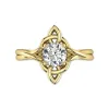 Noeud celtique Solitaire Bague de fiançailles 1.00ct Moissanite