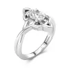 Noeud celtique Solitaire Bague de fiançailles 1.00ct Moissanite