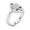 Celtic Knot Solitaire Engagement Ring 1.00ct Moissanite