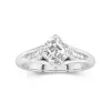 1.50ct Moissanite Engagement Ring 14K White Gold