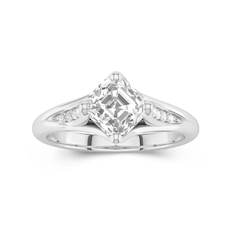 1.50ct Moissanite Engagement Ring Platinum