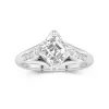 2.00ct Moissanite Engagement Ring 14K White Gold