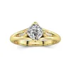 1.00ct Moissanite Engagement Ring 14K Gold