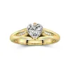 1.00ct Moissanite Engagement Ring 14K Gold