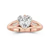 2.00ct Moissanite Engagement Ring 14K Rose Gold