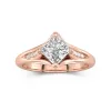 2.00ct Moissanite Engagement Ring 14K Rose Gold