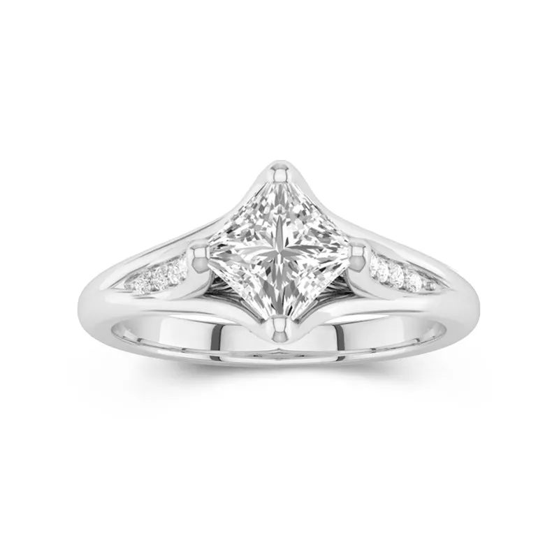 2.00ct Moissanite Engagement Ring Platinum