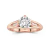 1.50ct Moissanite Engagement Ring 14K Rose Gold