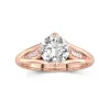 2.00ct Moissanite Engagement Ring 14K Rose Gold