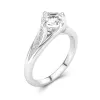 1.50ct Moissanite Engagement Ring 14K White Gold