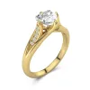 1.50ct Moissanite Engagement Ring 14K Gold