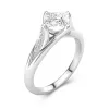 1.50ct Moissanite Engagement Ring 14K White Gold