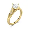 1.50ct Moissanite Engagement Ring 14K Gold