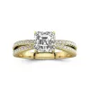 1.50ct Moissanite Engagement Ring 14K Gold