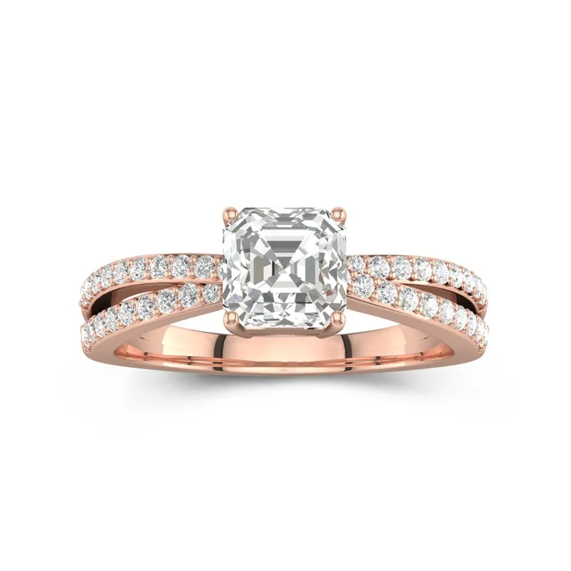 Prong Engagement Ring 1.00ct Moissanite