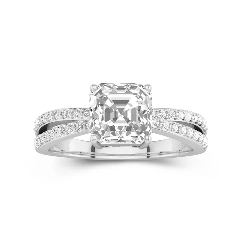 Prong Engagement Ring 2.00ct Moissanite