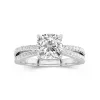 1.50ct Moissanite Engagement Ring 14K White Gold