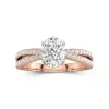 1.50ct Moissanite Engagement Ring 18K Rose Gold