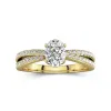 1.00ct Moissanite Engagement Ring 14K Gold