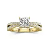 1.00ct Moissanite Engagement Ring 14K Gold