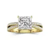 2.00ct Moissanite Engagement Ring 14K Gold