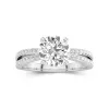 1.50ct Moissanite Engagement Ring 14K White Gold