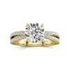 1.50ct Moissanite Engagement Ring 14K Gold