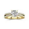 1.00ct Moissanite Engagement Ring 14K Gold