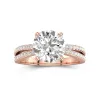 2.00ct Moissanite Engagement Ring 14K Rose Gold