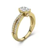 1.50ct Moissanite Engagement Ring 14K Gold