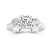 Glory Asscher 1.50ct Moissanite Engagement Ring